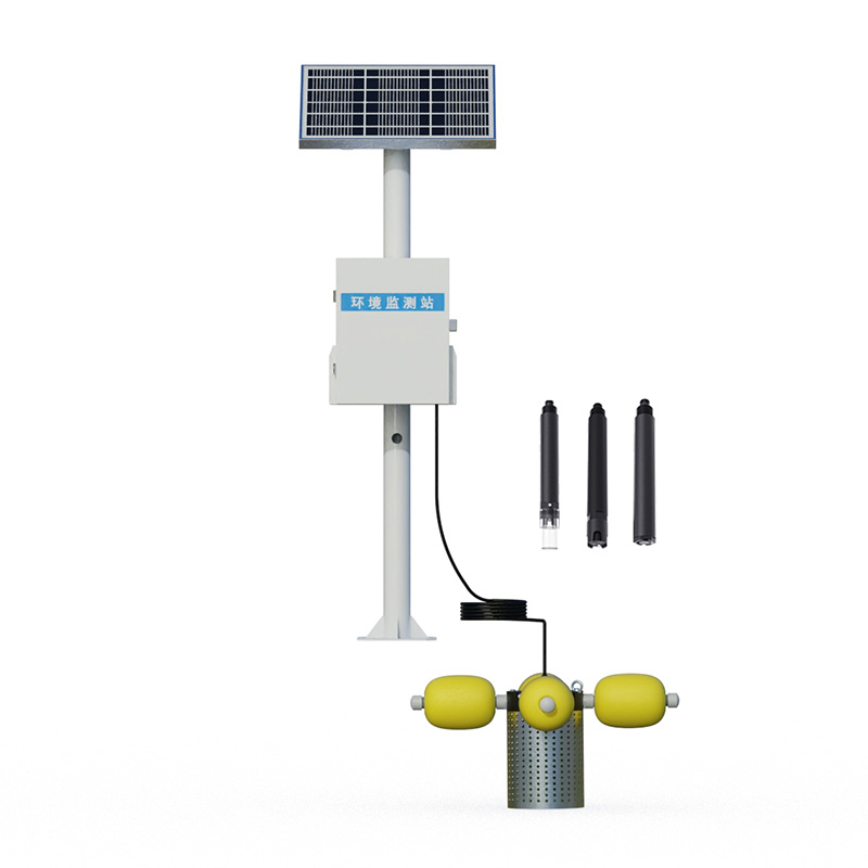 立杆岸边水质监测站安装于岸边监测水质